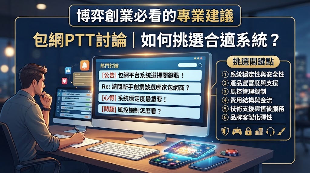 如何挑選合適系統？博弈創業必看的專業建議